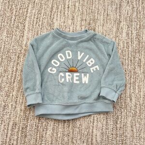 Little Co Good Vibe Crew Pullover 3mo